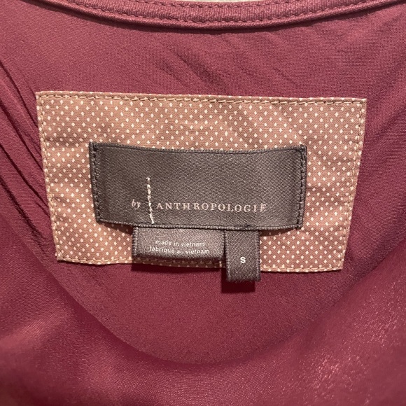 Anthropologie Plum Midi Silk Slip Dress size Small - Picture 8 of 11